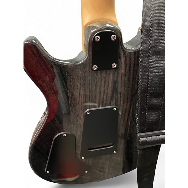 Used PRS SE SWAMP ASH SPECIAL Trans Black Solid Body Electric Guitar