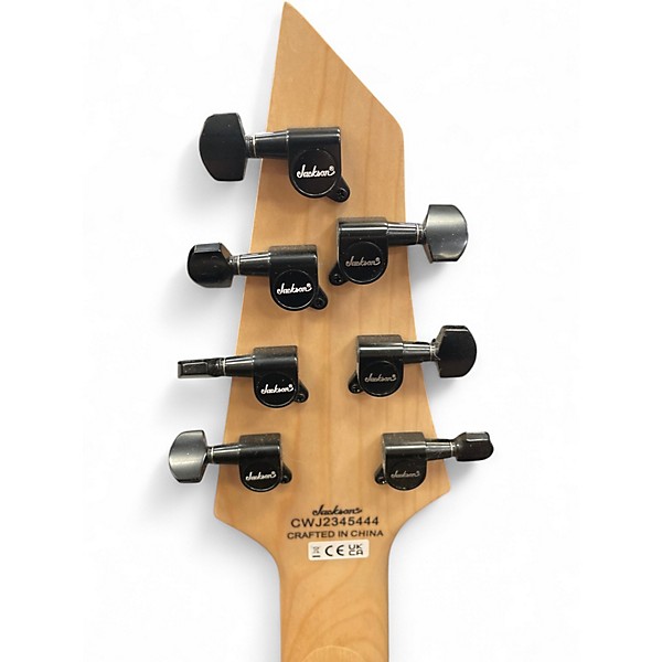 Used Jackson JS22-7 Dinky 7 String dka Black Solid Body Electric Guitar