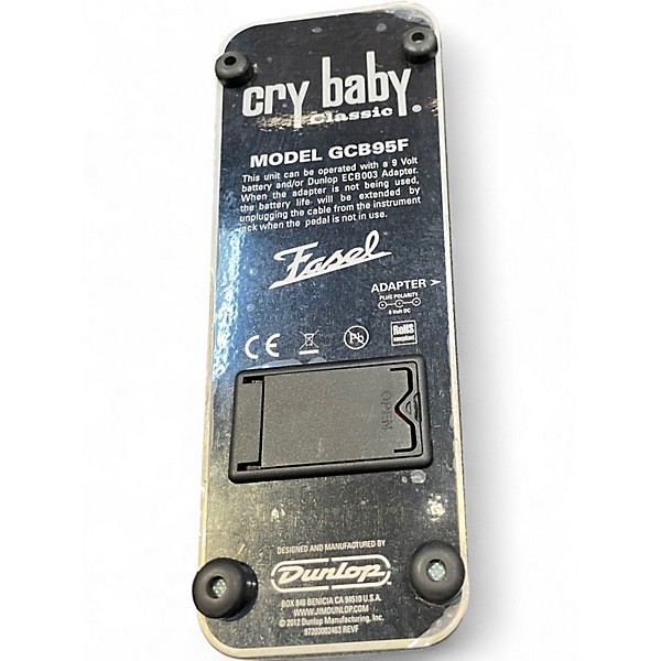 Used Dunlop GCB95F Crybaby Classic Wah With Fasel Inductor Effect Pedal