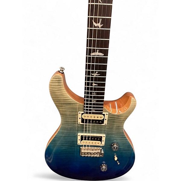 Used PRS SE Custom 24 Blue FADE Solid Body Electric Guitar