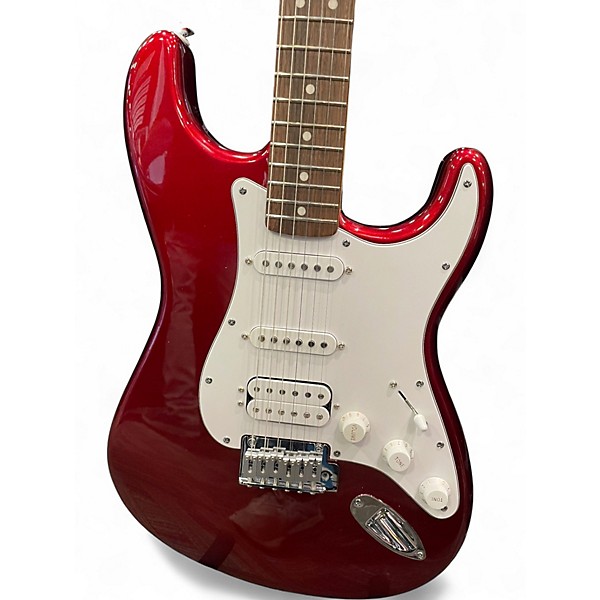 Used Fender Standard Stratocaster Candy Apple Red Solid Body Electric Guitar