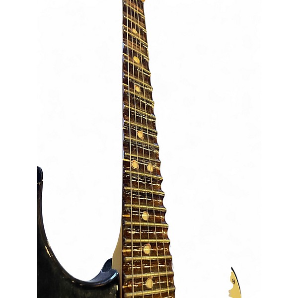 Used Yamaha EG112 Scalloped FingerBoard Black and White Solid Body Electric Guitar