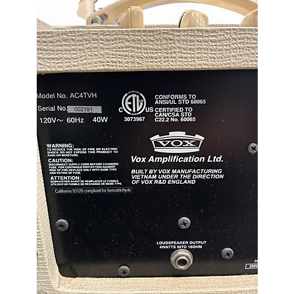 Used VOX AC4TVH Mini Stack w/ V112TV