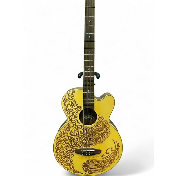 Used Luna Henna Paradise Select Natural Acoustic Bass Guitar