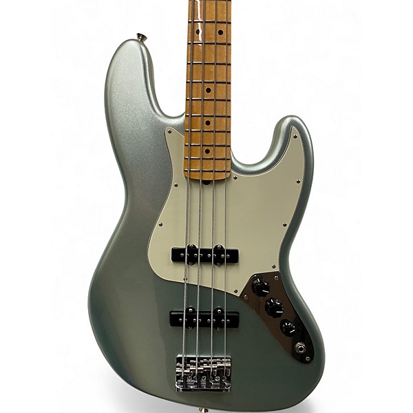 Used Fender American Professional II Jazz Bass Mystic Surf Green Electric Bass Guitar