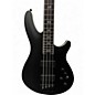 Used Schecter Guitar Research SLS Elite 4 Evil Twin Satin Black Electric Bass Guitar