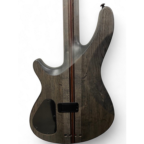 Used Schecter Guitar Research SLS Elite 4 Evil Twin Satin Black Electric Bass Guitar