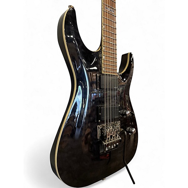 Used ESP LTD MH350FR Trans Black Solid Body Electric Guitar