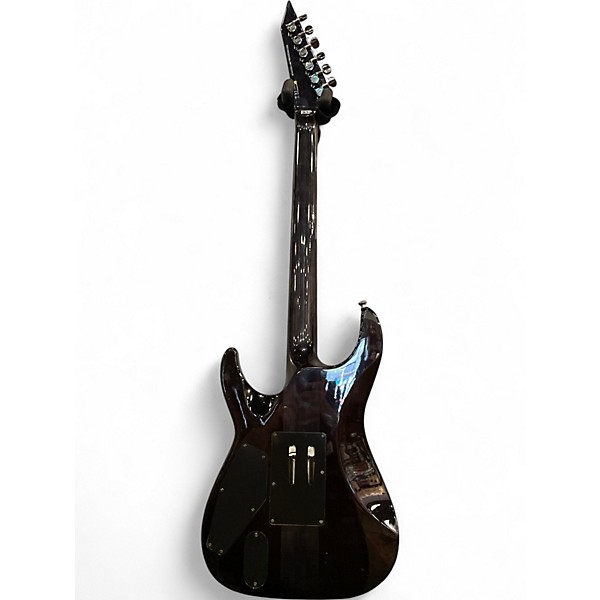 Used ESP LTD MH350FR Trans Black Solid Body Electric Guitar