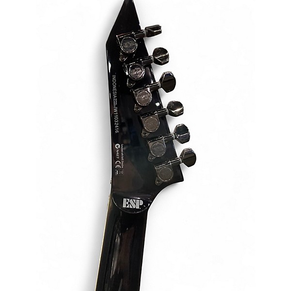 Used ESP LTD MH350FR Trans Black Solid Body Electric Guitar