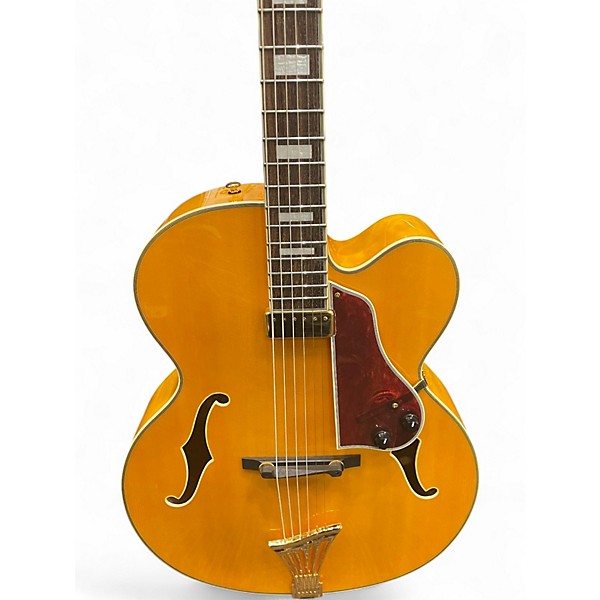 Used Samick Lasalle  Yellow Hollow Body Electric Guitar