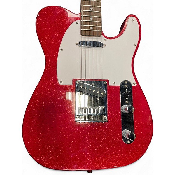 Used Squier Bullet Telecaster RED SPARKLE Solid Body Electric Guitar