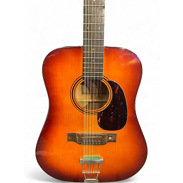 Used Ventura V-25 Sunburst 12 String Acoustic Guitar