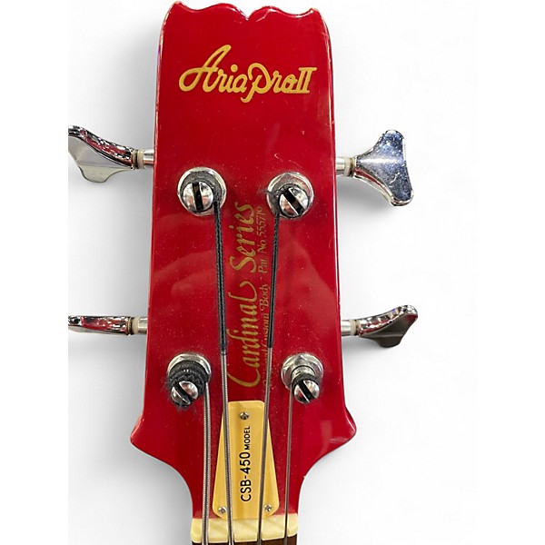 Used Aria CARDINAL RED  Electric Bass Guitar
