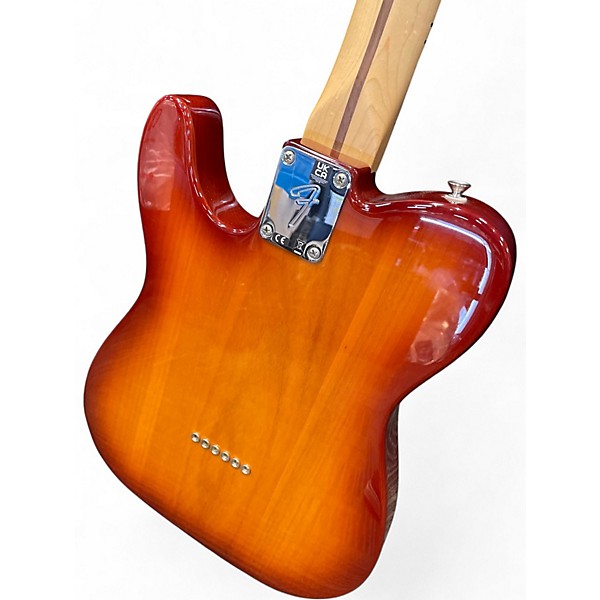 Used Fender Limited Edition Player Telecaster Plus Top Sienna Sunburst Solid Body Electric Guitar