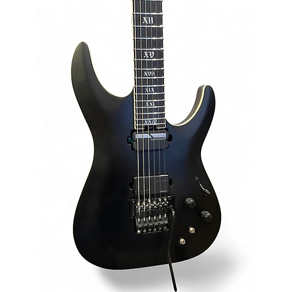 Used Schecter Guitar Research C1 FR-S SLS Elite Evil Twin Satin Black Solid Body Electric Guitar
