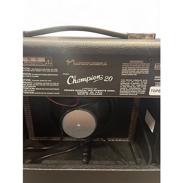 Used Fender Champion 20 Guitar Combo Amp