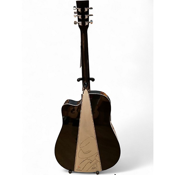 Used Esteban Black and Silver BLACK Acoustic Electric Guitar