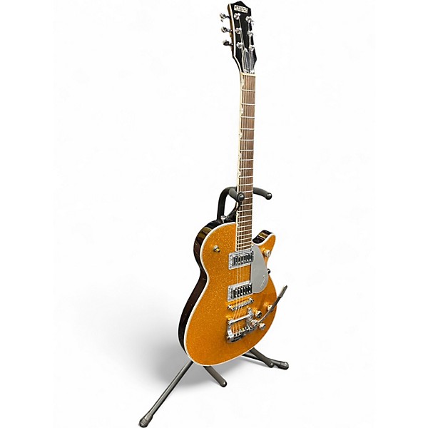 Used Gretsch Guitars Gretsch Guitars G5230T Electromatic Sparkle Jet FT Metallic Gold Solid Body Electric Guitar