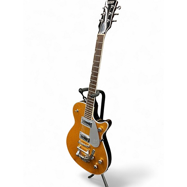 Used Gretsch Guitars Gretsch Guitars G5230T Electromatic Sparkle Jet FT Metallic Gold Solid Body Electric Guitar