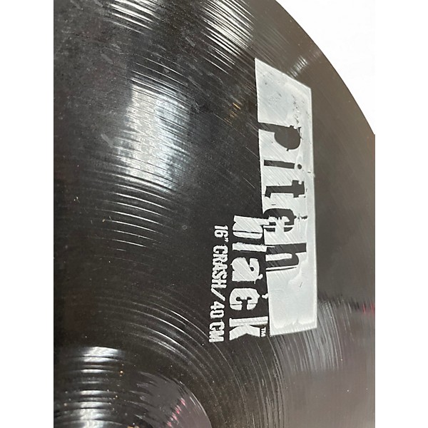 Used Zildjian 16in PITCH BLACK CRASH Cymbal