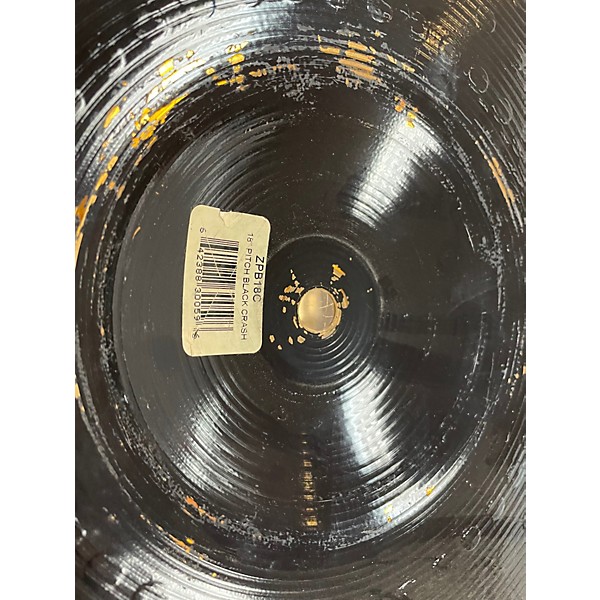 Used Zildjian 18in PITCH BLACK CRASH Cymbal
