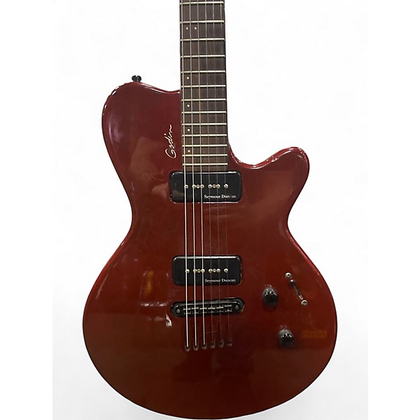 Used Godin LG SP90 Candy Apple Red Solid Body Electric Guitar