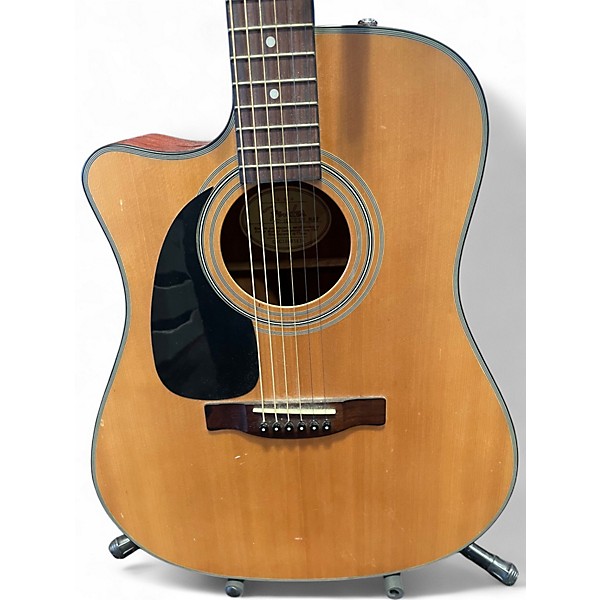 Used Fender CD100CE LEFT HANDED Natural Acoustic Electric Guitar