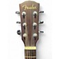 Used Fender CD100CE LEFT HANDED Natural Acoustic Electric Guitar