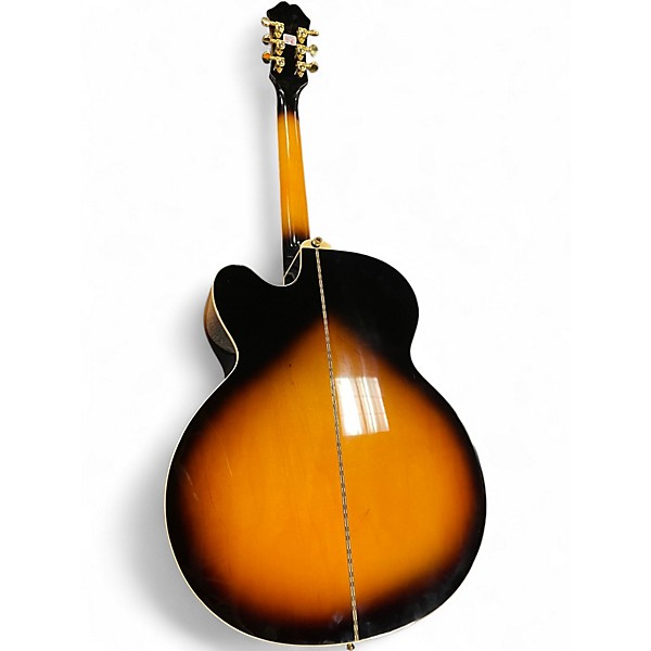Used Epiphone EJ200SCE 2 Color Sunburst Acoustic Electric Guitar