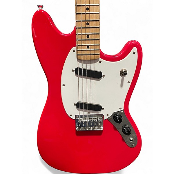 Used Squier SONIC MUSTANG Torino Red Solid Body Electric Guitar