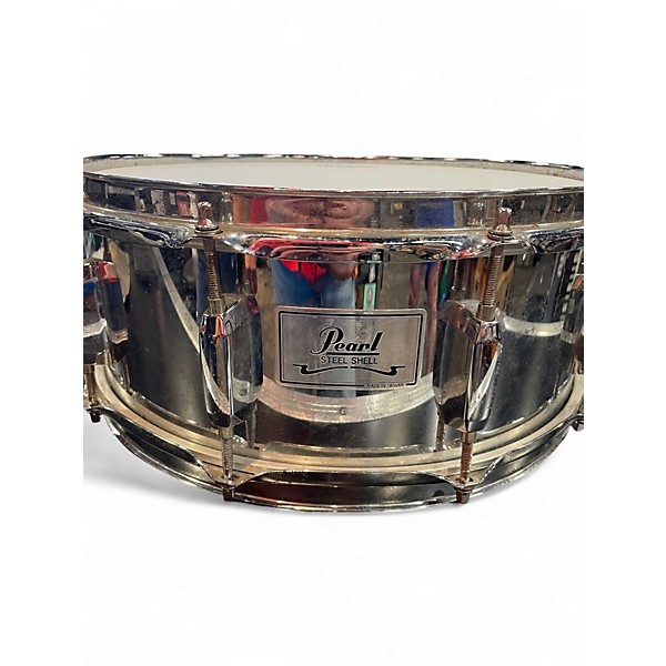 Used Pearl 14in STEEL SHELL STEEL Drum