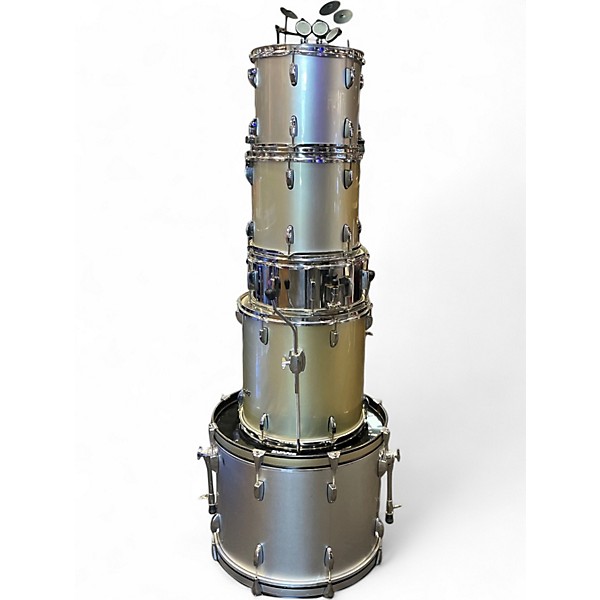 Used 2001 Rogers 5 Piece TRAILBLAZER Metallic Gold Drum Kit
