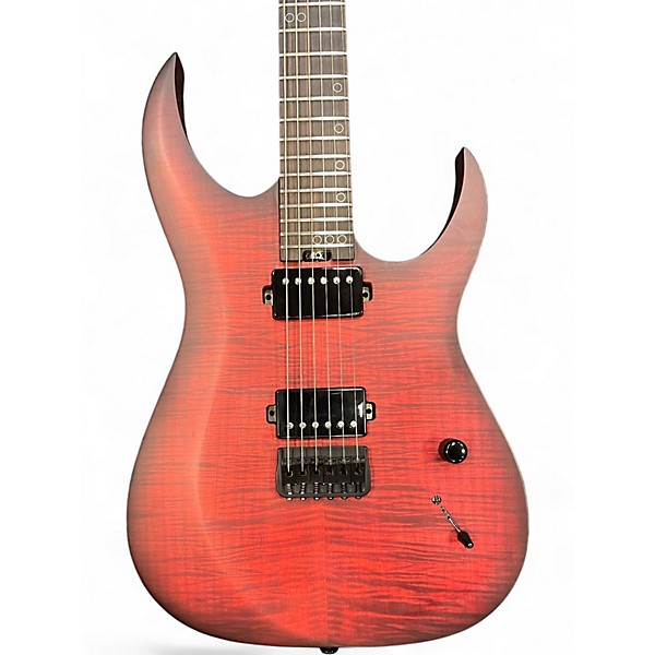 Used Schecter Guitar Research sunset extreme Trans Red Solid Body Electric Guitar