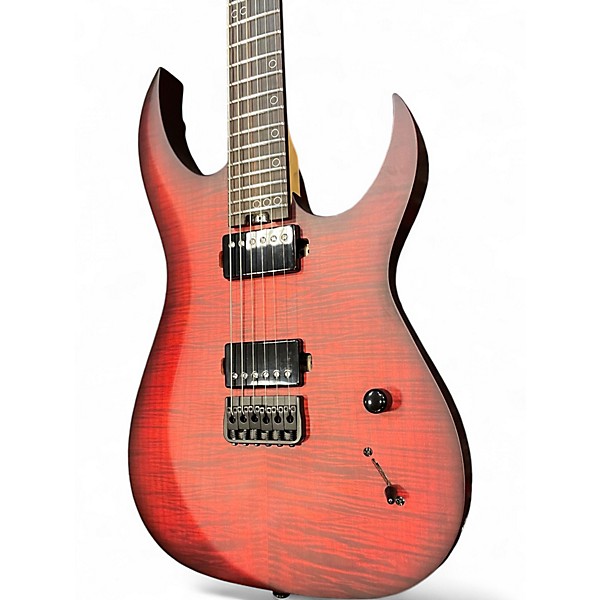 Used Schecter Guitar Research sunset extreme Trans Red Solid Body Electric Guitar