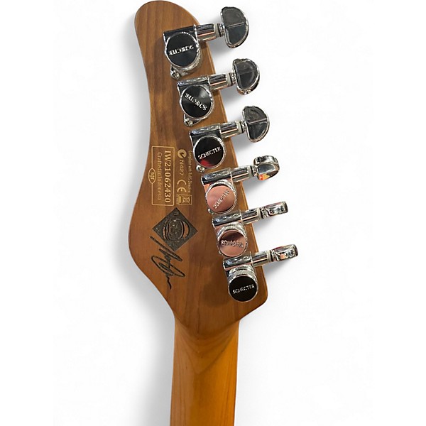 Used Schecter Guitar Research Nick Johnston Traditional H/S/S Atomic Orange Solid Body Electric Guitar