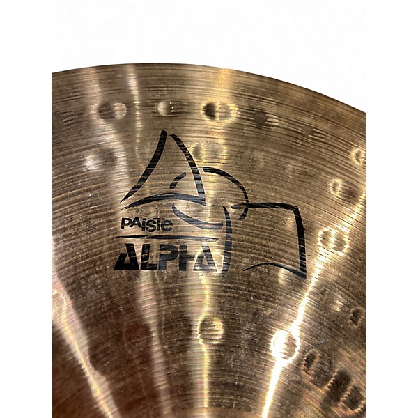 Used Paiste 22in ALPHA HEAVY RIDE Cymbal