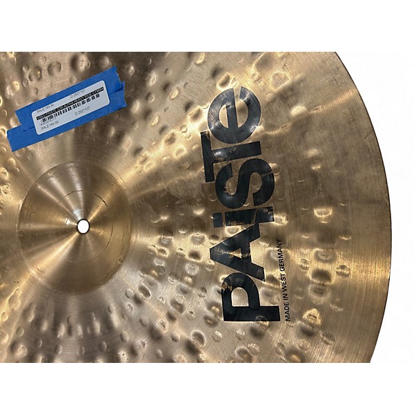 Used Paiste 22in ALPHA HEAVY RIDE Cymbal
