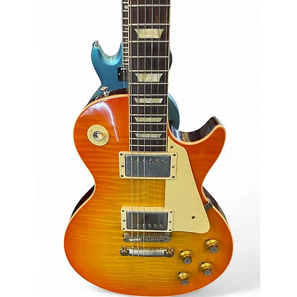 Used 2020 Gibson CUSTOM 60TH ANNIVERSARY 1960 LES PAUL STD VOS  ORANGE LEMON Solid Body Electric Guitar