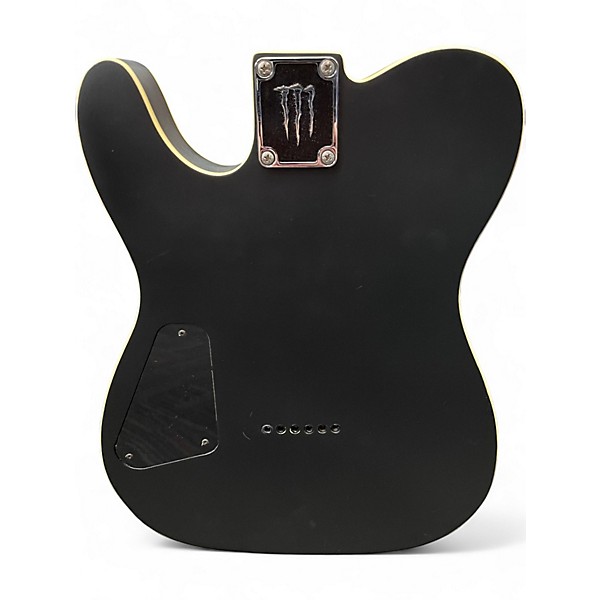 Used Schecter Guitar Research Diamond Series PT Monster energy Satin Black Solid Body Electric Guitar