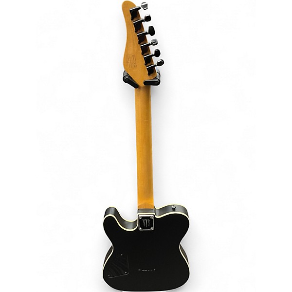 Used Schecter Guitar Research Diamond Series PT Monster energy Satin Black Solid Body Electric Guitar
