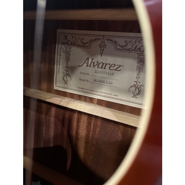 Used Alvarez RG260CESB 2 Tone Sunburst Acoustic Guitar