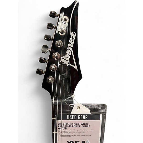 Used Ibanez RG421 WHITE FADE Solid Body Electric Guitar