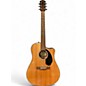 Used Fender CD60CE Dreadnought Natural Acoustic Electric Guitar thumbnail