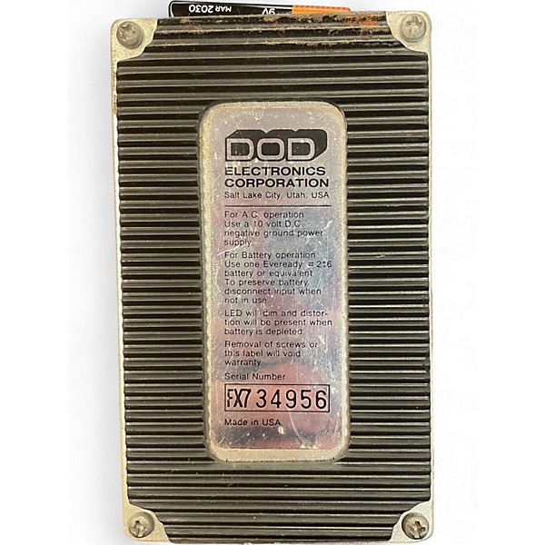Used DOD BASS STEREO CHORUS FX62 Effect Pedal