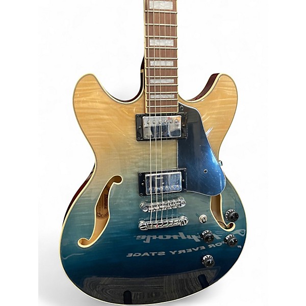 Used Ibanez AS73FM INDIGO BLUE FADE Hollow Body Electric Guitar