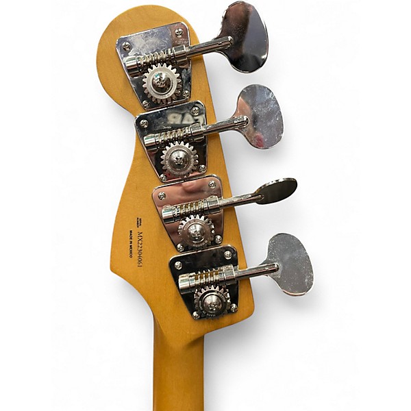 Used Fender Gold Foil Jazz Bass Sonic Blue Electric Bass Guitar