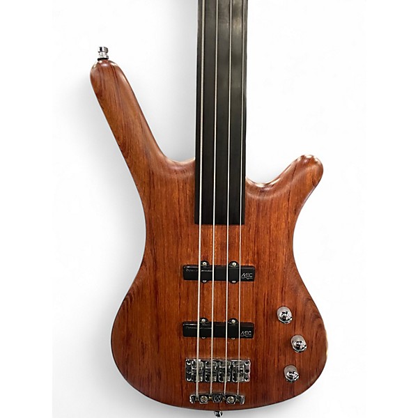 Used Warwick Pro Series Standard Corvette 4 String Fretless BUBINGA Electric Bass Guitar