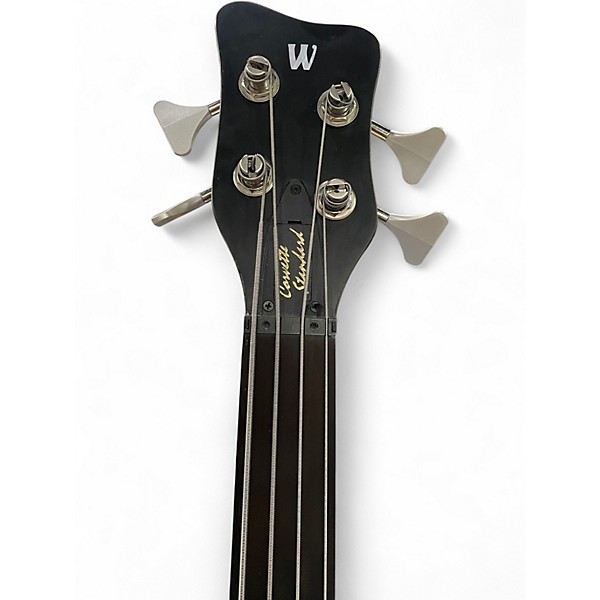 Used Warwick Pro Series Standard Corvette 4 String Fretless BUBINGA Electric Bass Guitar