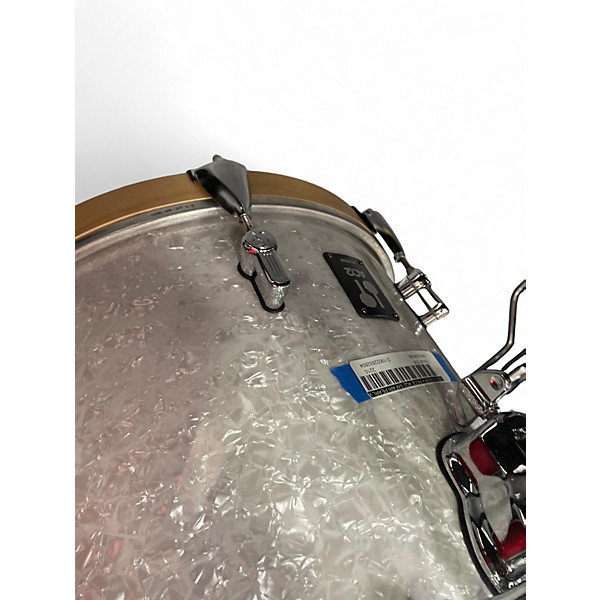 Used SONOR 4 Piece AQ2 SAFARI Pearl White Drum Kit